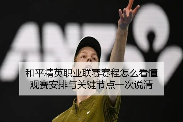 和平精英职业联赛赛程怎么看懂 观赛安排与关键节点一次说清